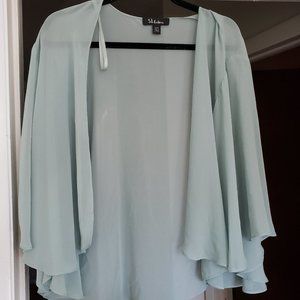 TEAL DRESSY COVER UP